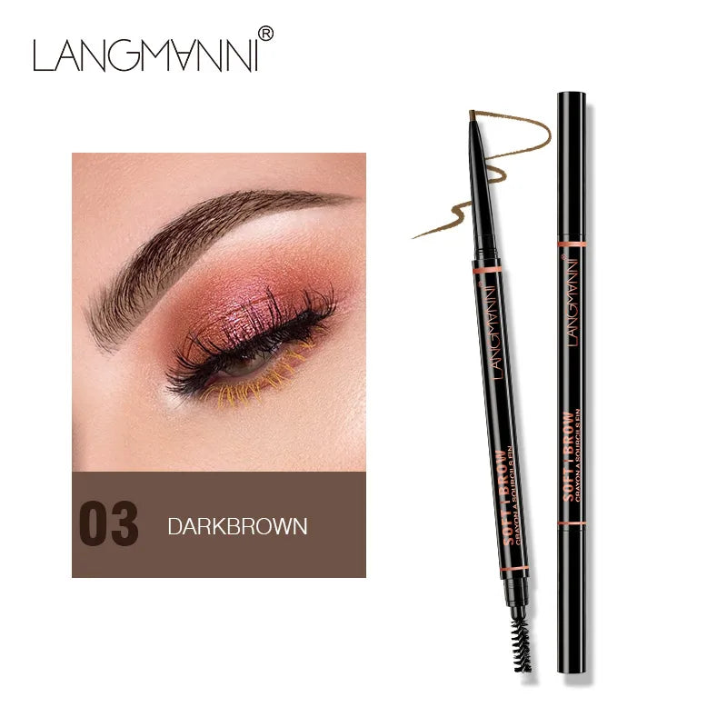 Langmanni Double Ended Defining Eyebrow Pencil w/ Eyebrow Brush
