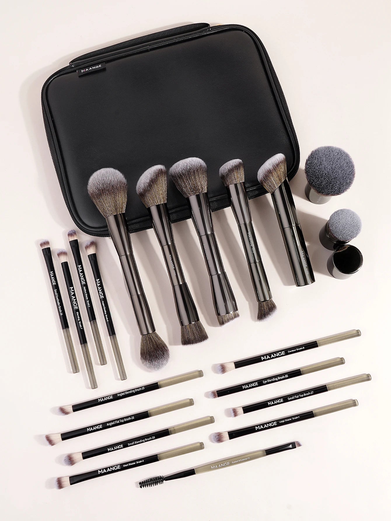 MAANGE 20pcs Pro Makeup Brushes + Storage Bag