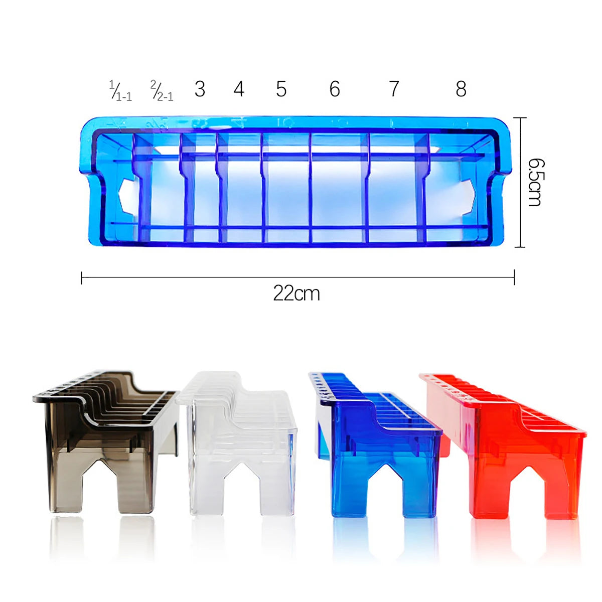 8-grid Hair Clipper Guard Organizer