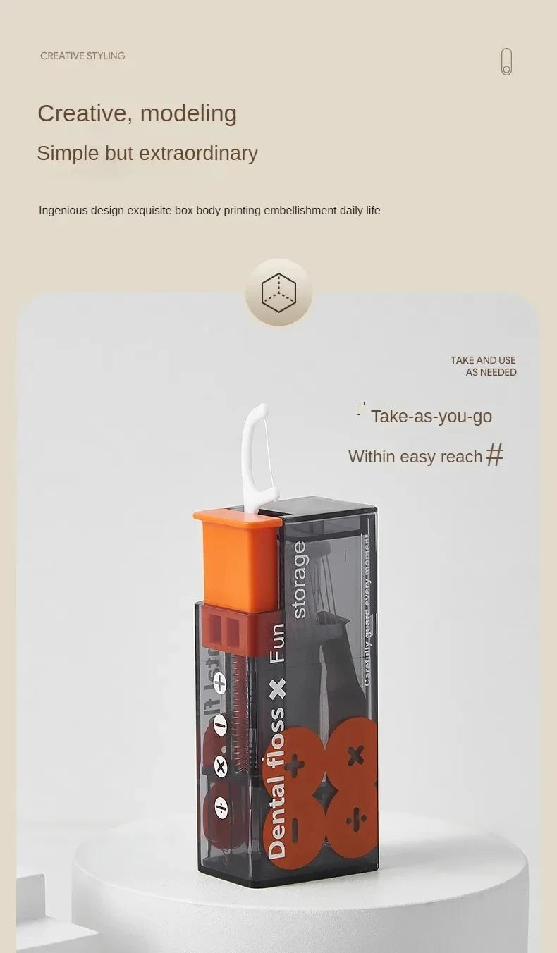 Portable Floss Dispenser (Includes 10Pcs Floss)