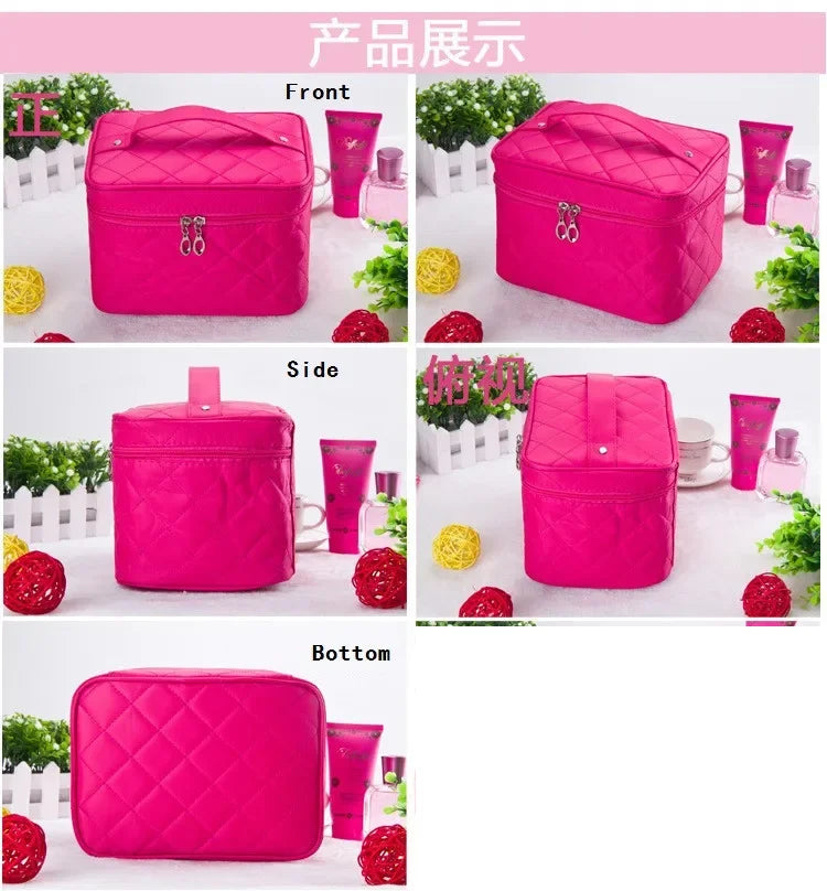 Quilted Cosmetic & Toiletry Bag