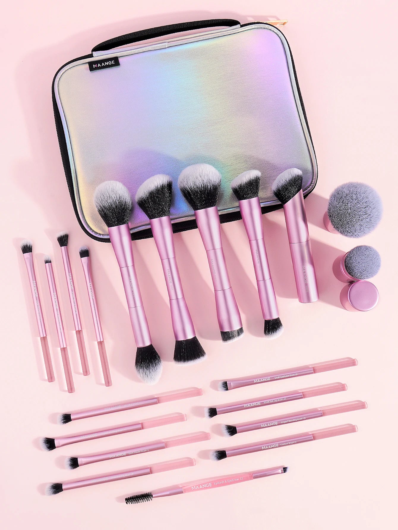 MAANGE 20pcs Pro Makeup Brushes + Storage Bag