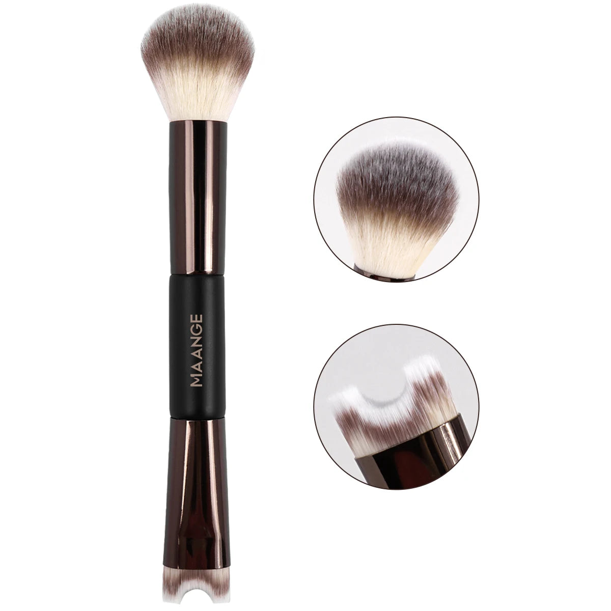 MAANGE Nose Contour U-Shaped Double Headed Makeup Brush