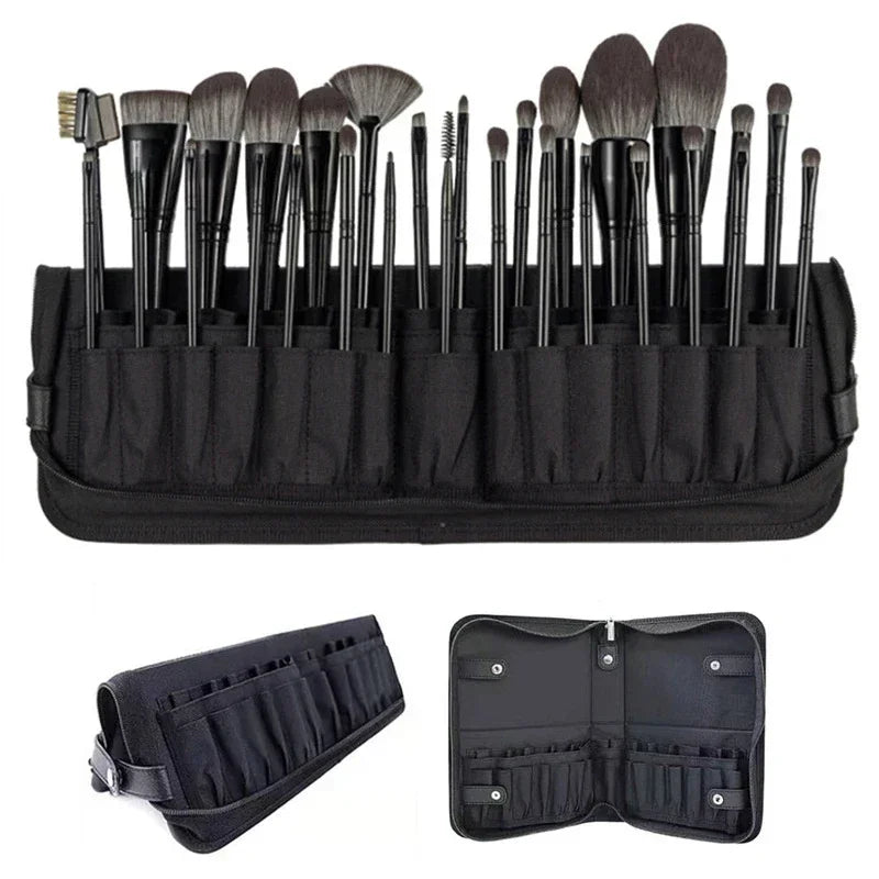 Foldable Stand-up Makeup Brush Organizer