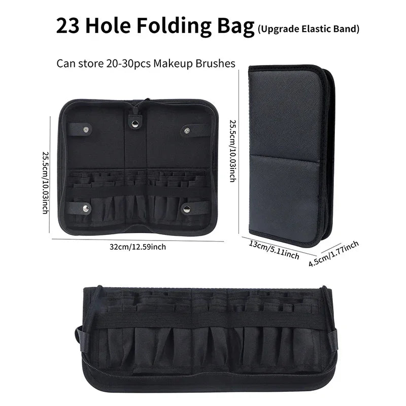 Foldable Stand-up Makeup Brush Organizer