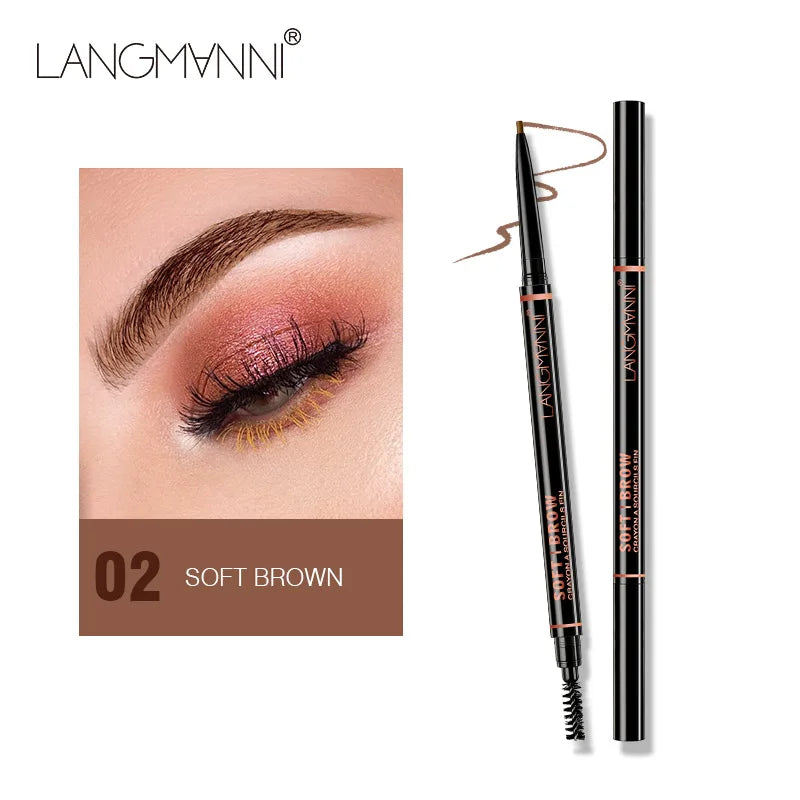 Langmanni Double Ended Defining Eyebrow Pencil w/ Eyebrow Brush
