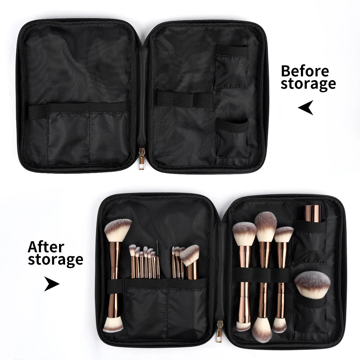 MAANGE 20pcs Pro Makeup Brushes + Storage Bag