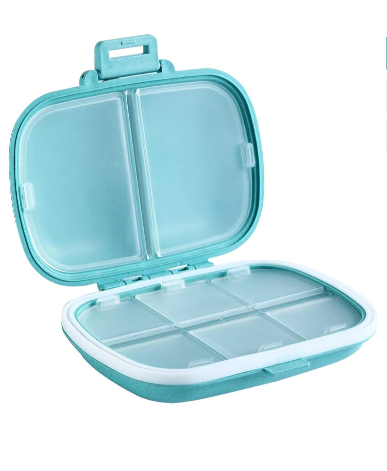 Holii 8-Compartment Travel Pill Organizer