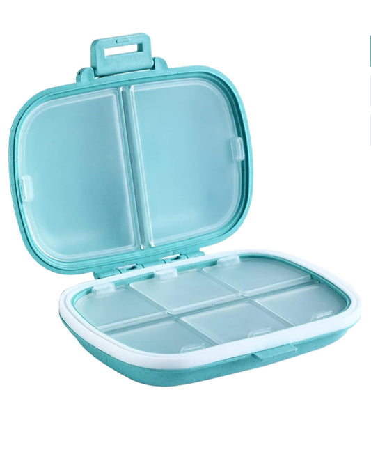 Holii 8-Compartment Travel Pill Organizer
