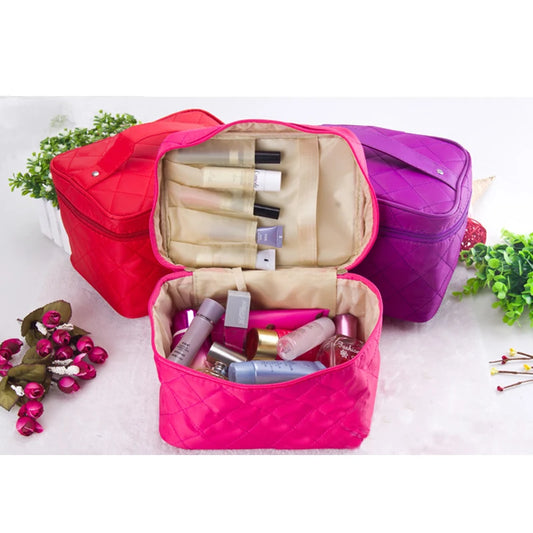 Quilted Cosmetic & Toiletry Bag