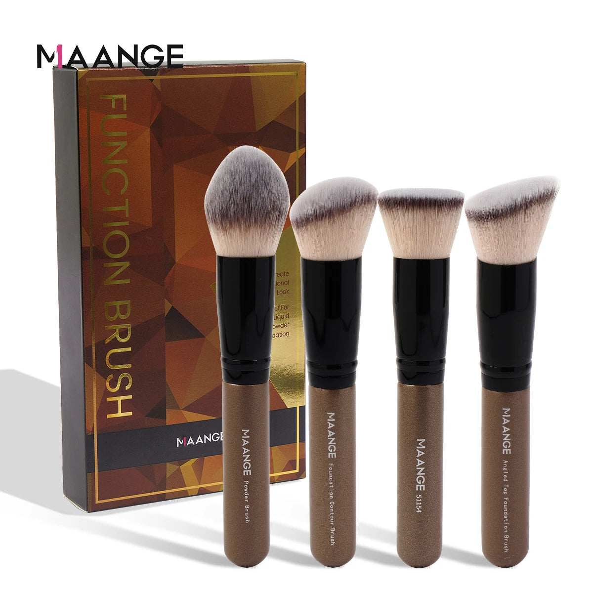 MAANGE 4-Pcs Makeup Brush Set