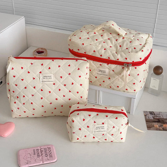 "Today.Mood" Quilted Makeup Bags
