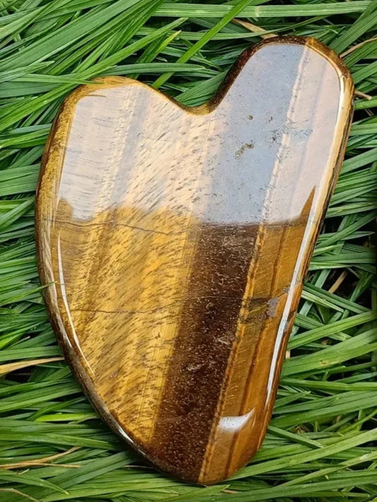 Natural Tiger Eye Gua Sha Massage Tool
